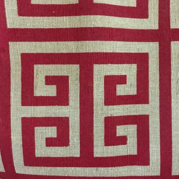 The Royal Standard Red and Tan Canvas Juco Tote - Picture 7 of 10